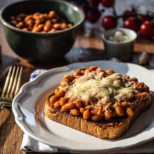 Cheesy Baked Beans on Toast