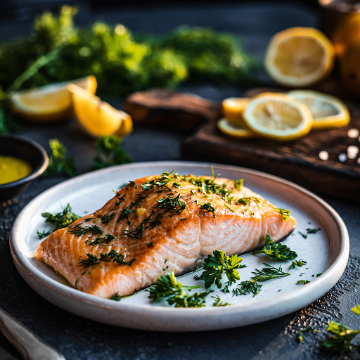 Baked Lemon Herb Salmon