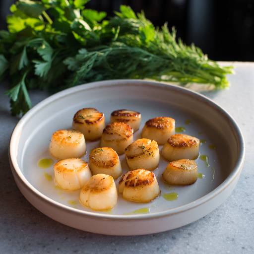 Pan-Fried Scallops