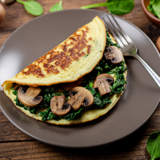 Mushroom & Spinach Omelette