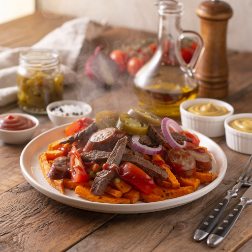 Pique Macho with Sweet Potatoes